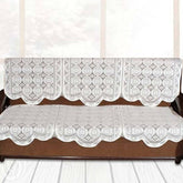 Lace-Design Sofa Protector Runner - (1 Pc / 132x28 Inch)
